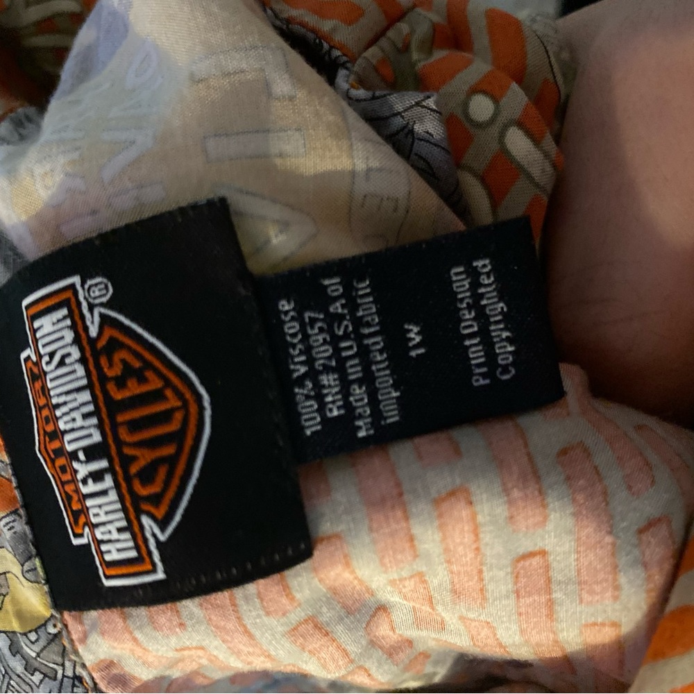 Harley Davidson Button Up Oversized - image 3